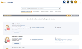 Comment utiliser l'annuaire de l'université