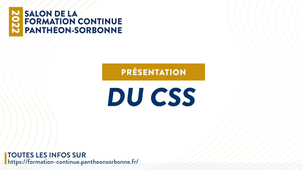 Présentation du DU Contentieux de la sécurité sociale | Salon de la formation continue 2022 [26 mars 2022]
