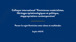Penser le sujet féministe entre classe et multitudes