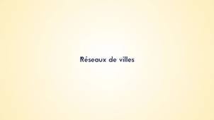 3.5. Réseaux de villes