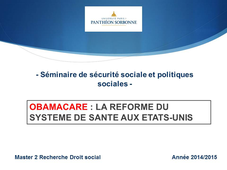 Obamacare : la réforme du système de santé aux Etats-Unis