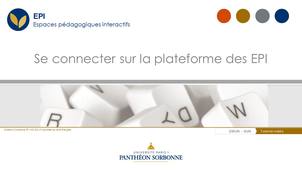 Se connecter sur la plateforme des EPI