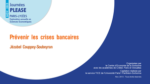 Prévenir les crises bancaires