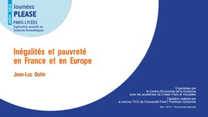 Inégalités et pauvreté en France et en Europe
