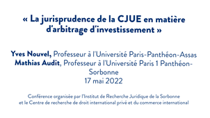 La jurisprudence de la CJUE en matière d'arbitrage d'investissement