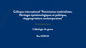 L'idéologie du genre