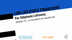 Lire les états financiers - La formation du résultat net